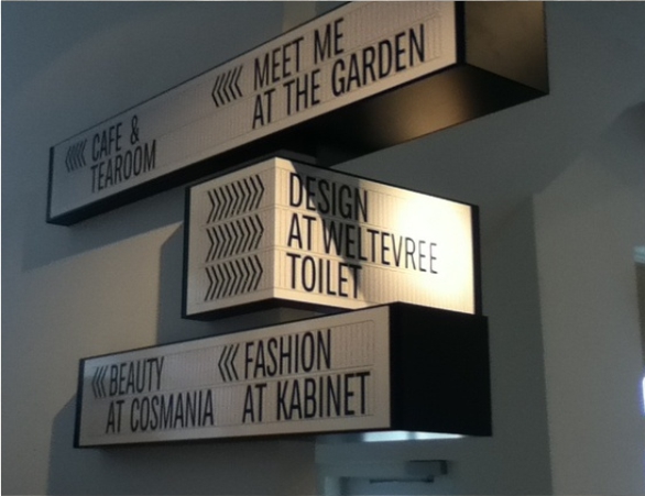 立体灯箱式导视牌